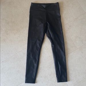 Express fake leather leggings